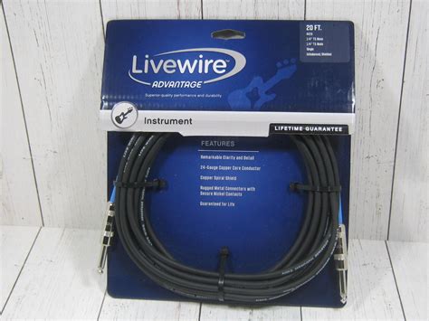 livewire advantage instrument cable